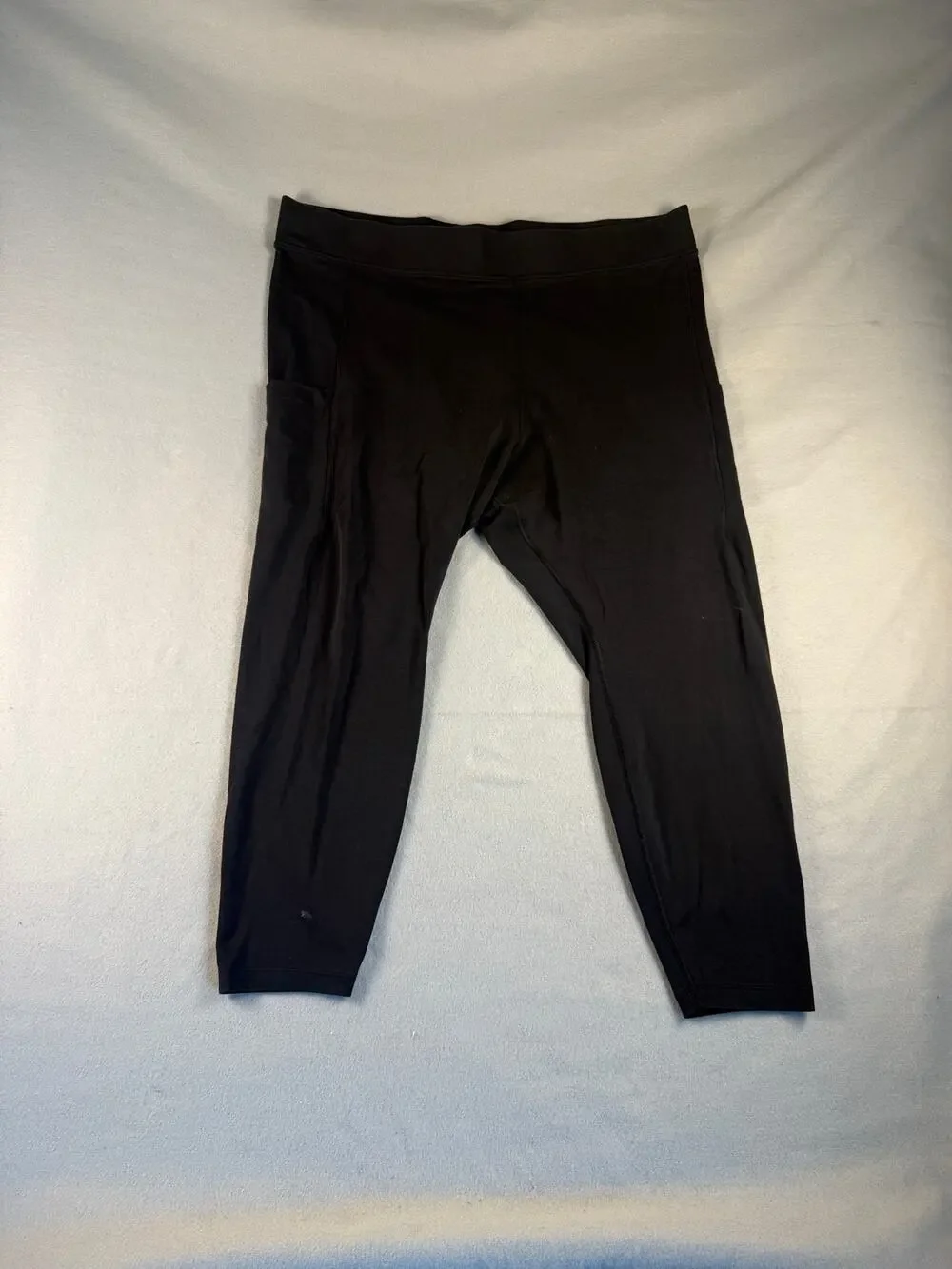 Nike Air Leggings Womens 2X Black Skinny High Rise Cropped Graphic Athletic Gym